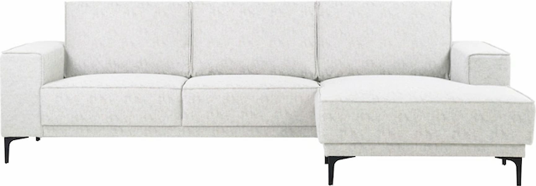 Places of Style Ecksofa »Polsterecke Oland, Struktur, Flachgewebe, Luxus-Mi günstig online kaufen