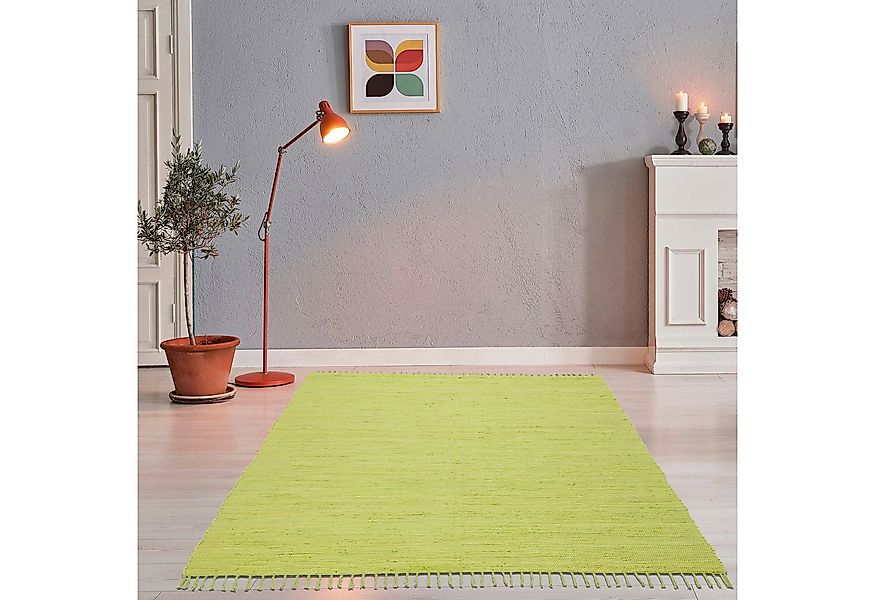 THEKO Teppich Happy Cotton Fleckerl, handgewebt, rechteckig, Höhe: 5 mm, Fl günstig online kaufen