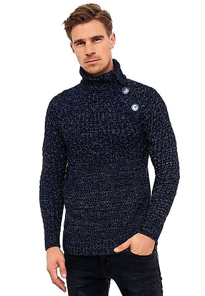 Rusty Neal Strickpullover mit modischen Zierknöpfen günstig online kaufen