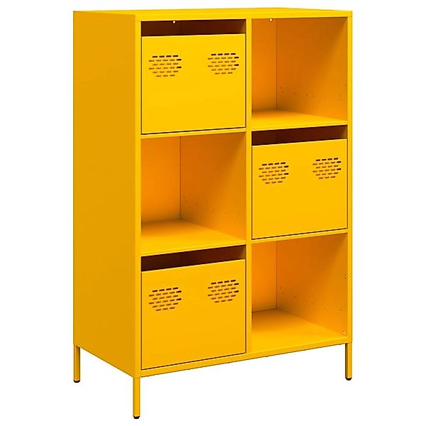 vidaXL Highboard Senfgelb 68x39x103,5 cm Stahl 851409 günstig online kaufen