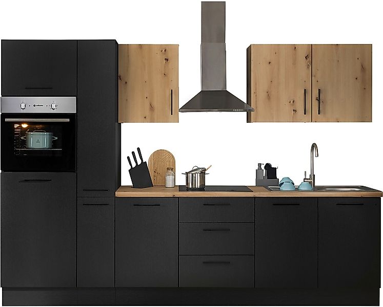 BASIC by Balculina Küchenzeile »Turin«, Breite 300 cm, wahlweise mit E-Gerä günstig online kaufen