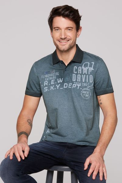 CAMP DAVID Poloshirt mit Seitenschlitze günstig online kaufen