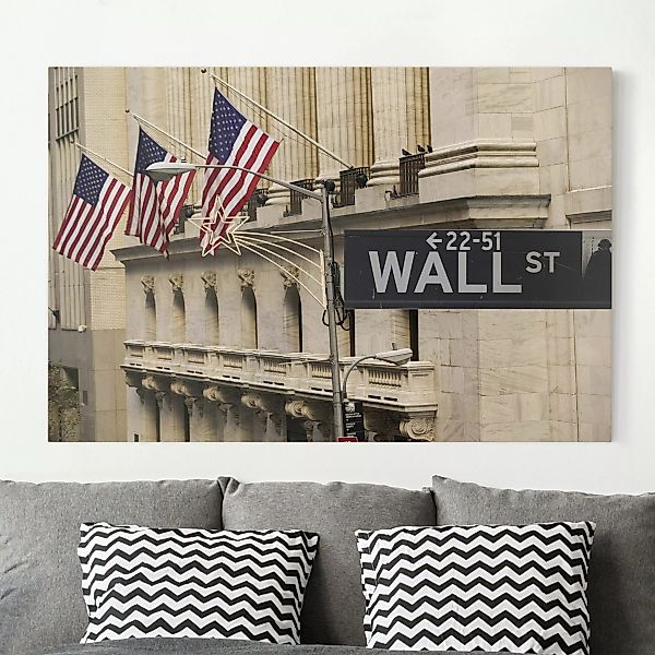 Leinwandbild - Querformat Wall Street günstig online kaufen