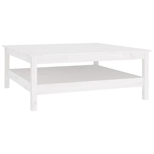 vidaXL Couchtisch Weiß 100x100x40 cm Massivholz Kiefer 814295 günstig online kaufen