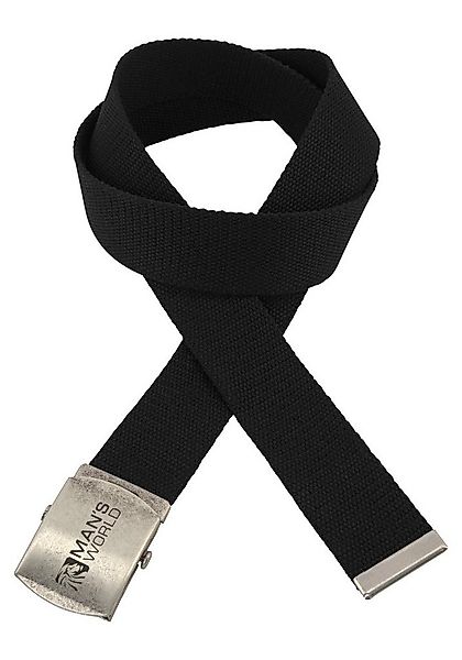 Man's World Stoffgürtel Mit Koppelschließe, Textilbandgürtel günstig online kaufen