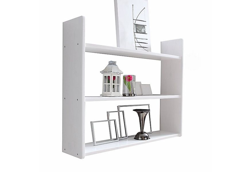 Ticaa Wandregal Wandregal Hängeregal Kiefer Weiß, in verschiedenen Variante günstig online kaufen