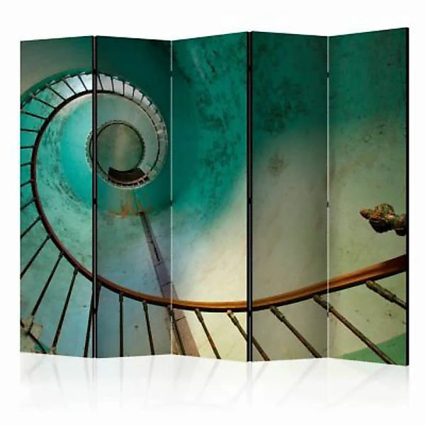 artgeist Paravent Lighthouse - Stairs II [Room Dividers] grün-kombi Gr. 225 günstig online kaufen