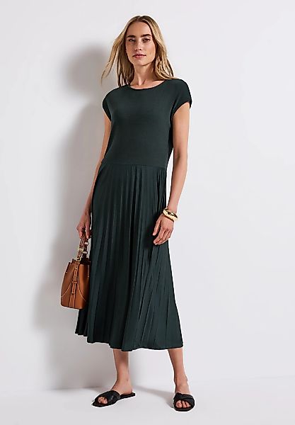 STREET ONE Midikleid, mit Plissée-Rock günstig online kaufen
