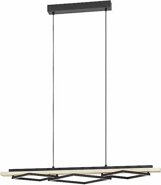 EGLO Hängeleuchte »BOYAL Pendellampe - Stahl, Holz - LED;LED - 2X13W;1X16W günstig online kaufen