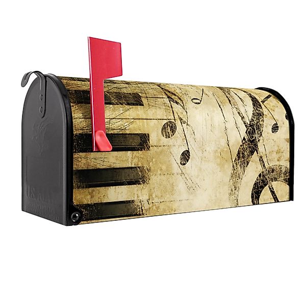 Banjado Amerikanischer Briefkasten Schwarz 48x22x16cm US Mailbox Letterbox günstig online kaufen