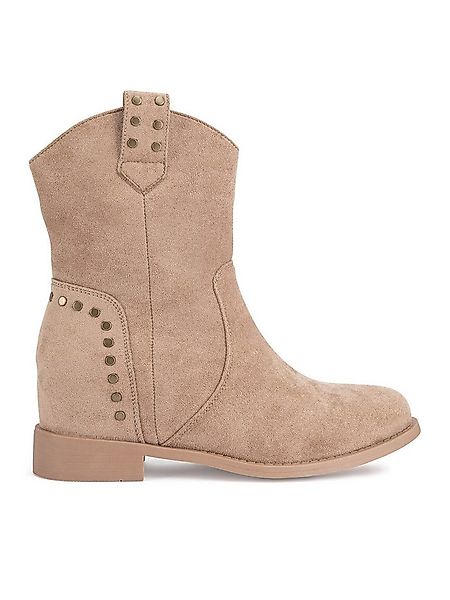 Jenny Fairy Jenny Fairy Cowboystiefel Damen WS2991-20 Beige Cowboystiefel günstig online kaufen