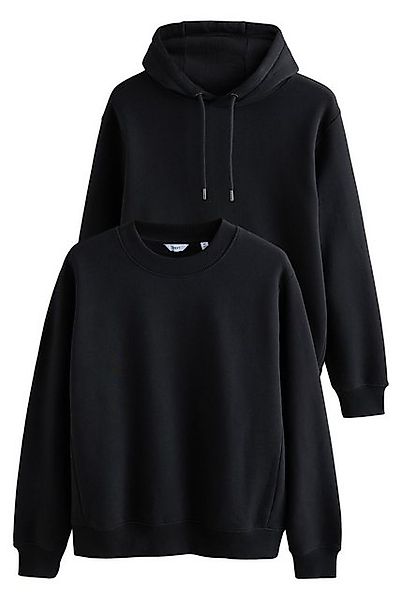 Next Kapuzenpullover Hoodie und Rundhalssweatshirt, 2er-Pack (2-tlg) günstig online kaufen