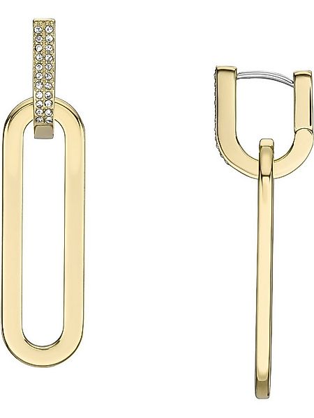 Fossil Paar Ohrhänger Fossil Damen-Ohrhänger Edelstahl Glasstein günstig online kaufen