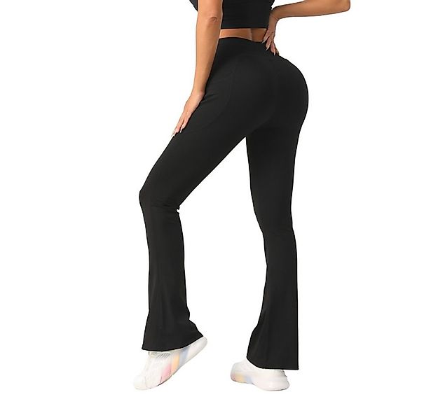 Frentree Highwaist Leggings Damen mit Flared Look - Blickdichte Sportleggin günstig online kaufen