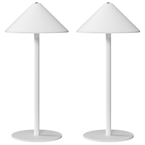 HOMCOM Tischlampe 2er Set Tischleuchte mit 3 Lichtfarben, Aufladbare USB A+ günstig online kaufen