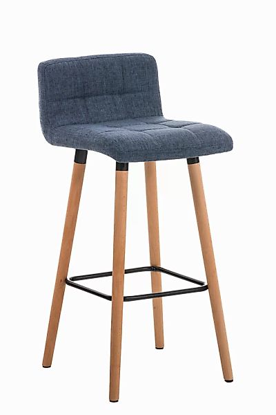 Barhocker Lincoln Stoff Blau günstig online kaufen