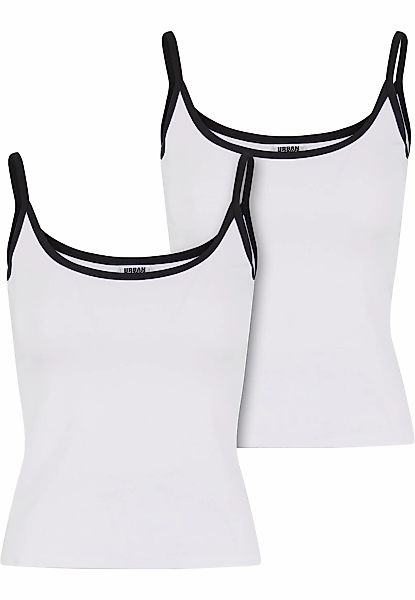 URBAN CLASSICS Muskelshirt "Urban Classics Ladies Contrast Basic Top 2-Pack günstig online kaufen
