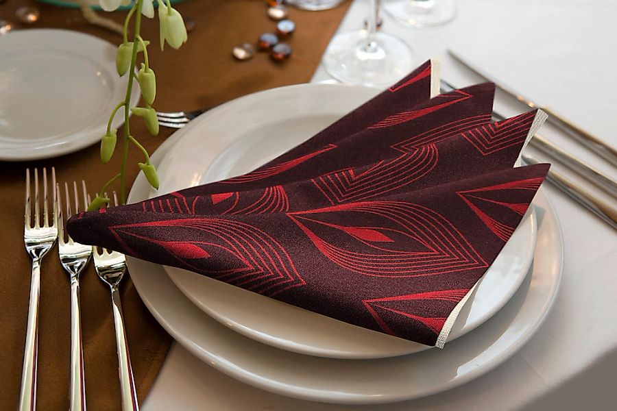 Adam Stoffserviette "Feathers" GOTS organic,zertifiziert durch CERES 0242Ma günstig online kaufen