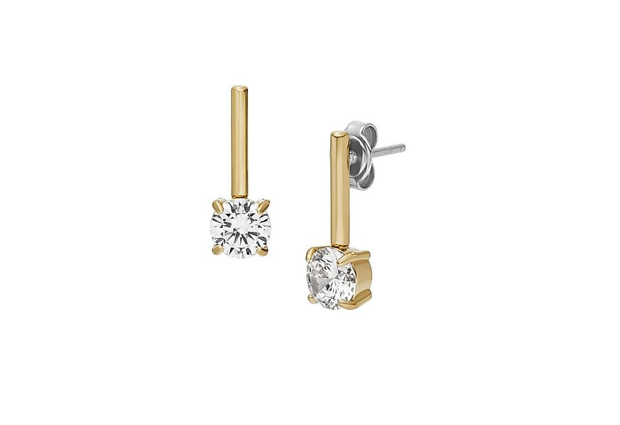 Fossil Paar Ohrhänger Schmuck Geschenk Edelstahl Ohrringe ELLIS, mit Zirkon günstig online kaufen