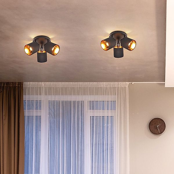 Nettlife Deckenstrahler Schwarz Deckenstrahler Schwenkbar 350° günstig online kaufen