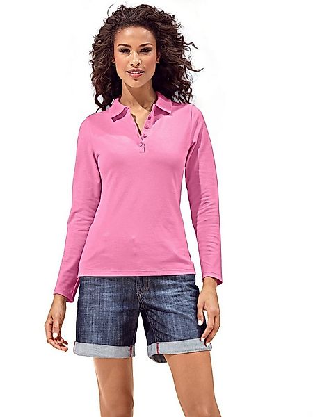 heine T-Shirt Langarm-Poloshirt . günstig online kaufen