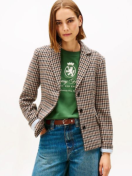 Tommy Hilfiger Kurzblazer "HERITAGE CHECK BLAZER" aus reiner Wolle günstig online kaufen
