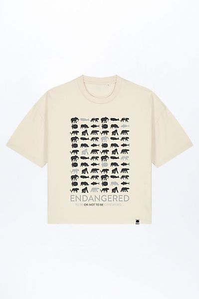 Endangered Boxy Fit T-Shirt für Frauen günstig online kaufen