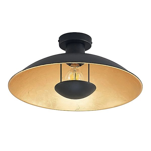 Lindby Deckenlampe Narisara 9627742 Modern in Schwarz aus Metall 1-flammig günstig online kaufen