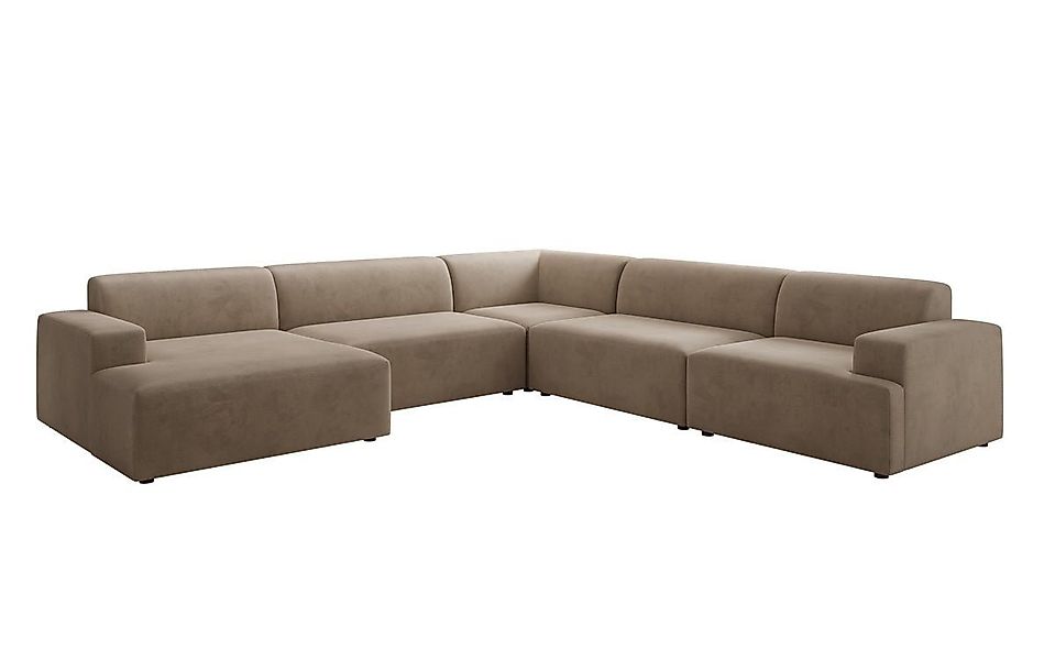 Luxusbetten24 Sofa Designer Sofa Monza Wohnlandschaft U XXL, in Samt günstig online kaufen