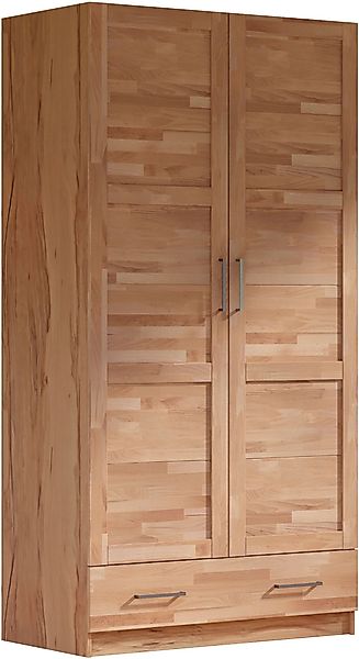 Home affaire Kleiderschrank "Sabrina, 97x60x200cm, natürlicher Landhausstil günstig online kaufen