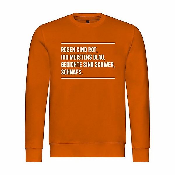 deinshirt Rundhalspullover Herren Pullover Rosen sind rot Mit Print Motiv, günstig online kaufen