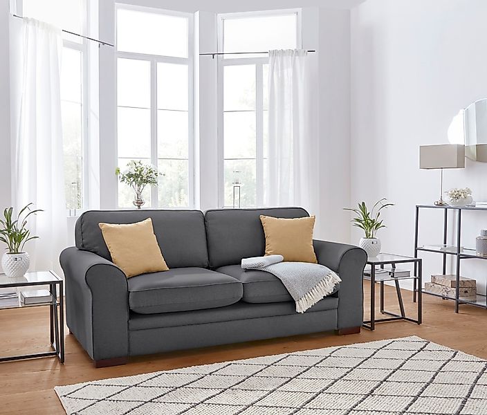 Home affaire 2-Sitzer "Broughton" weicher Sitzkomfort, incl. 2 Zierkissen, günstig online kaufen