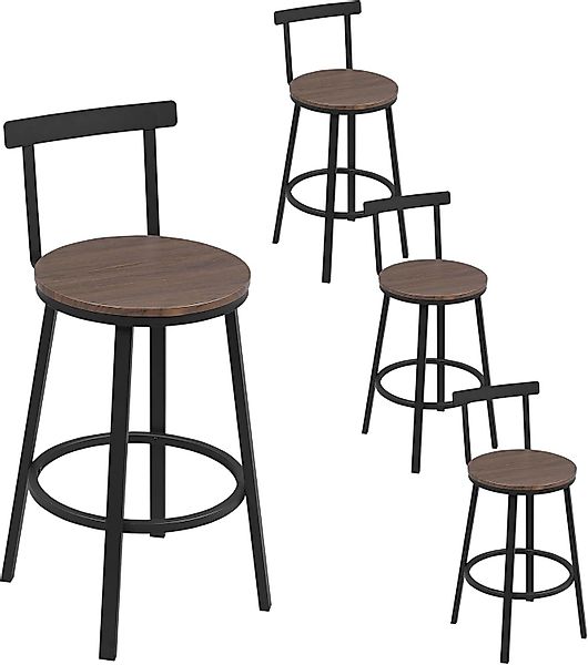 Woltu Barhocker (4 St), Barstuhl rund, günstig online kaufen