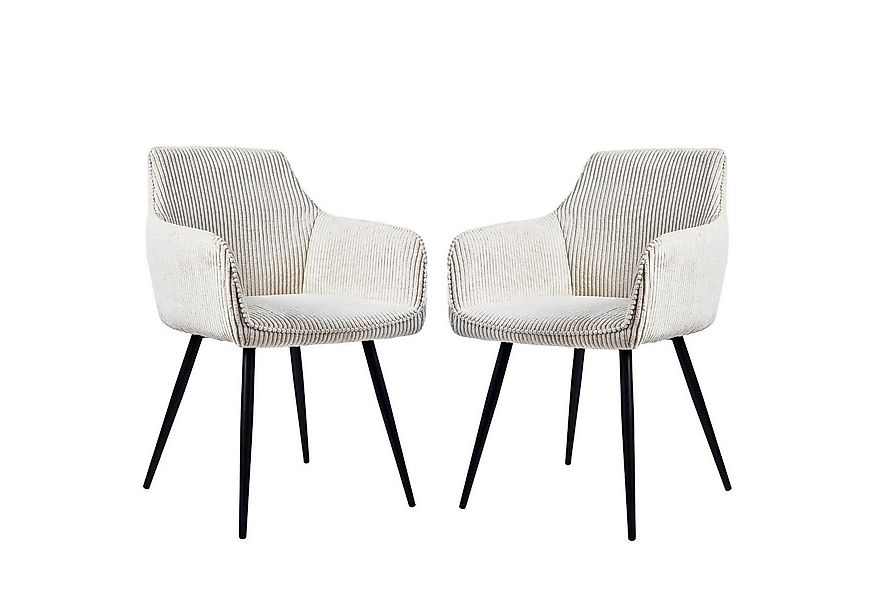 BBG Esszimmerstuhl Cord Esszimmerstühle im 2er-Set mit ergonomischem Design günstig online kaufen