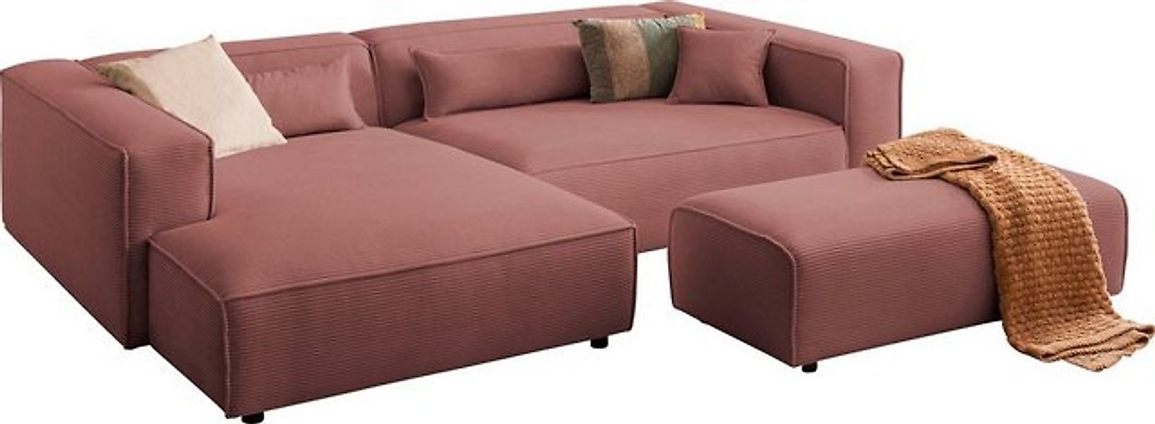 LeGer Home by Lena Gercke Polsterecke PIARA XXL, L-Form mit Schlaffunktion, günstig online kaufen