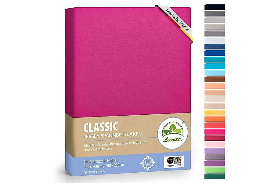 leevitex® Spannbettlaken Spannbettlaken Boxspringbett & Wasserbett Spannbet günstig online kaufen