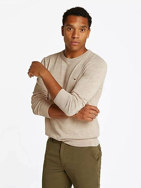 Tommy Hilfiger Rundhalspullover COTTON LINEN CREW NECK günstig online kaufen