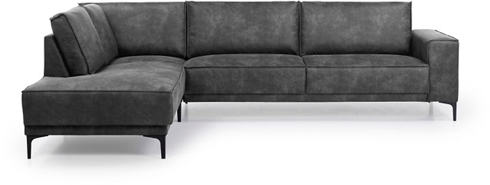 PLACES OF STYLE Ecksofa »Polsterecke Oland, Struktur, Flachgewebe, Luxus-Mi günstig online kaufen