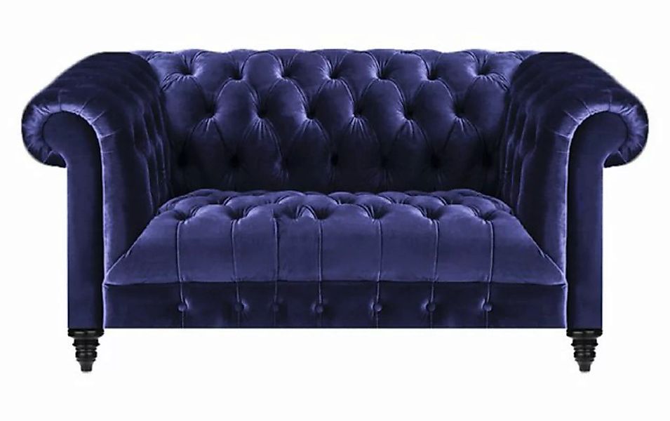 JVmoebel 2-Sitzer Design Modern Sofa Zweisitzer Couch Chesterfield Blau Woh günstig online kaufen