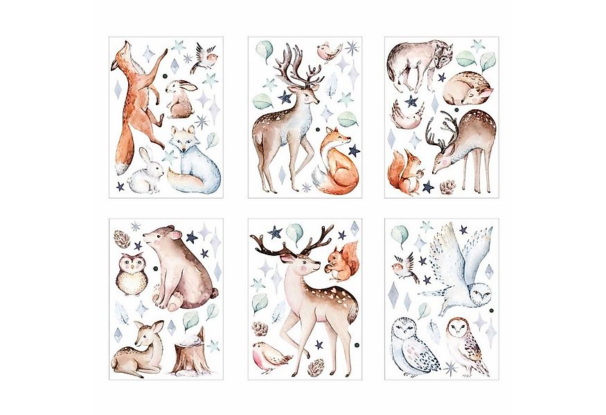 nikima Fensterbild Fensterbilder Wintertiere selbstklebend günstig online kaufen