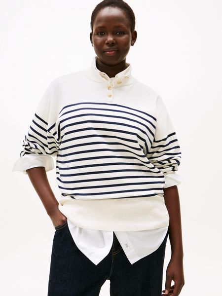 Tommy Hilfiger Curve Stehkragenpullover CRV CO günstig online kaufen