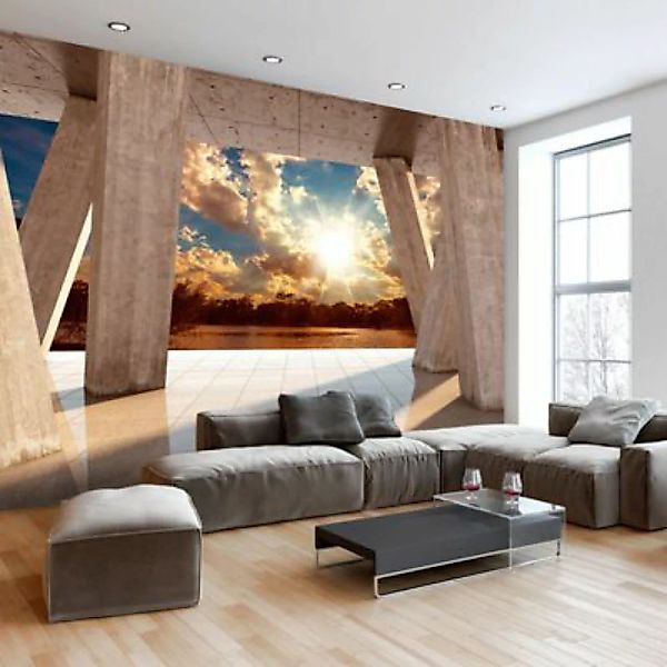 artgeist Fototapete Sunny Promenade mehrfarbig Gr. 250 x 175 günstig online kaufen
