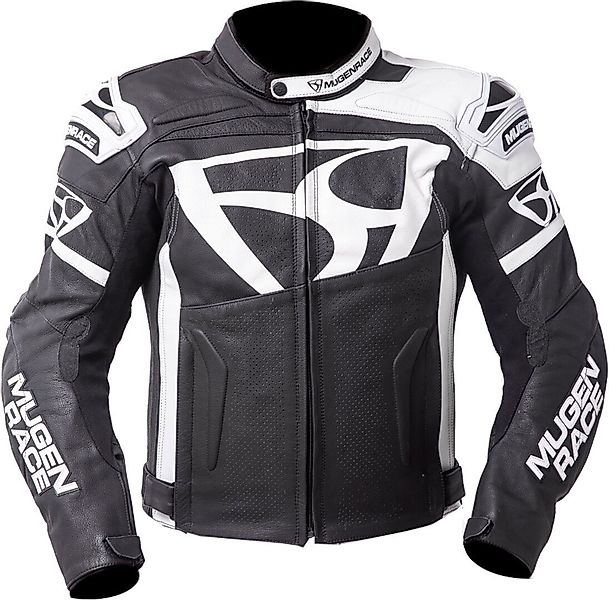 MUGENRACE Motorradjacke Aggressore Motorrad Lederjacke Ellenbogenprotektore günstig online kaufen