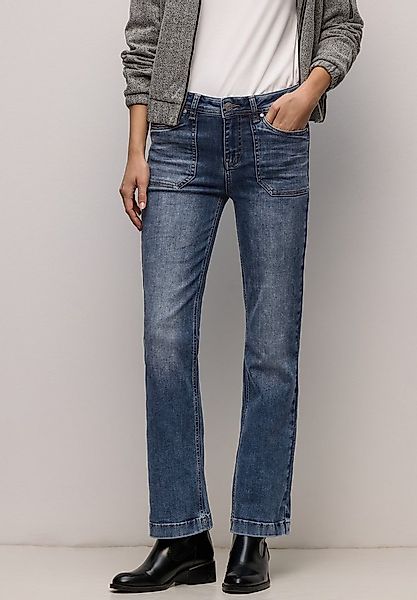STREET ONE Bootcut-Jeans High Waist, Slim Fit günstig online kaufen