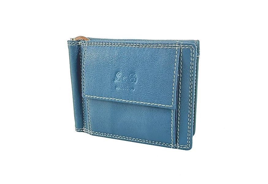 L&B Geldbörse Rindsleder Portemonnaie, RFID-Schutz >2342< Dollarclip Geldbe günstig online kaufen