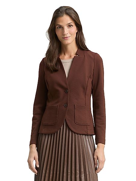 TOM TAILOR Sweatblazer Ottoman mit aufgesetzten günstig online kaufen