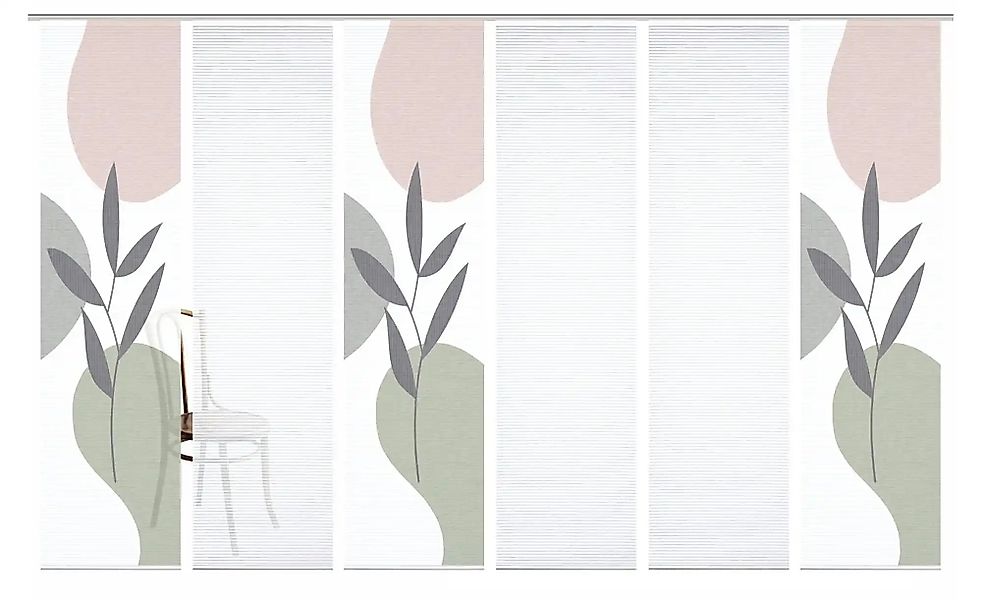 HOME in green Schiebegardine "FRONDA" Paneelwagen 6 Stk. tlg. SET DIGITALDR günstig online kaufen