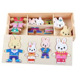 CLTYQ Lernspielzeug Kinder Holzpuzzle, Holz-Puzzle Box, günstig online kaufen