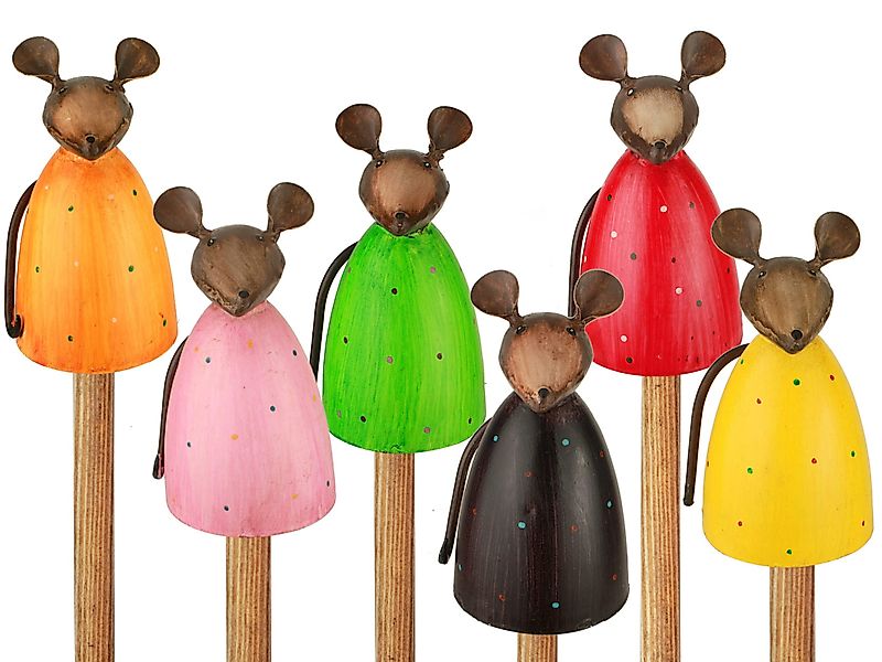 Paulslandhaus Gartenfigur Zaunhocker Maus, Zaunfigur Metall, günstig online kaufen