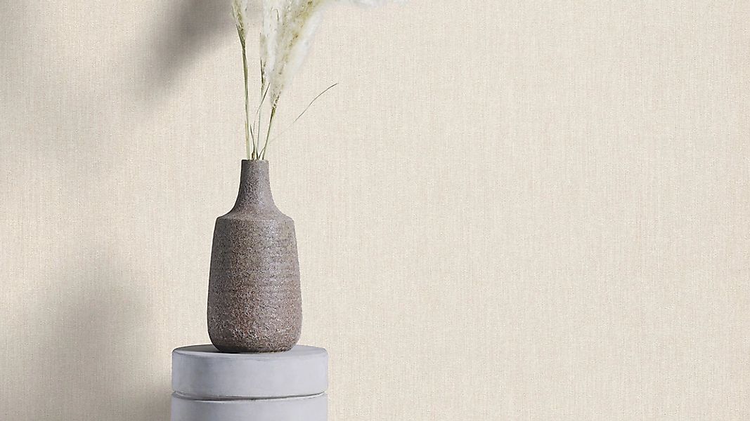 Rasch Papiertapete "Tapete mit Leinenoptik in Cremeweiß" unifarben glatt Te günstig online kaufen